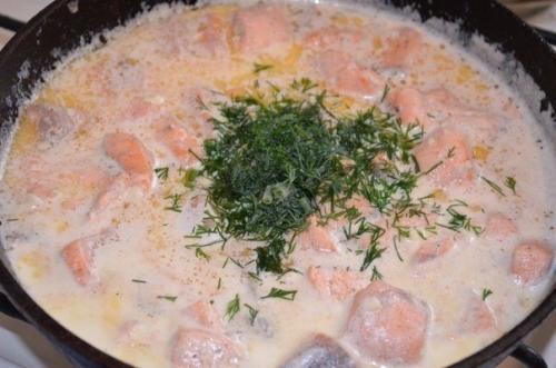 Семга в сливочно - чесночном соусе. 04 Семга в сливочно - чесночном соусе. 04