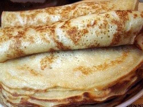 Блины на кефире.