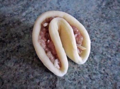 Мясной пирог Хризантема. 03