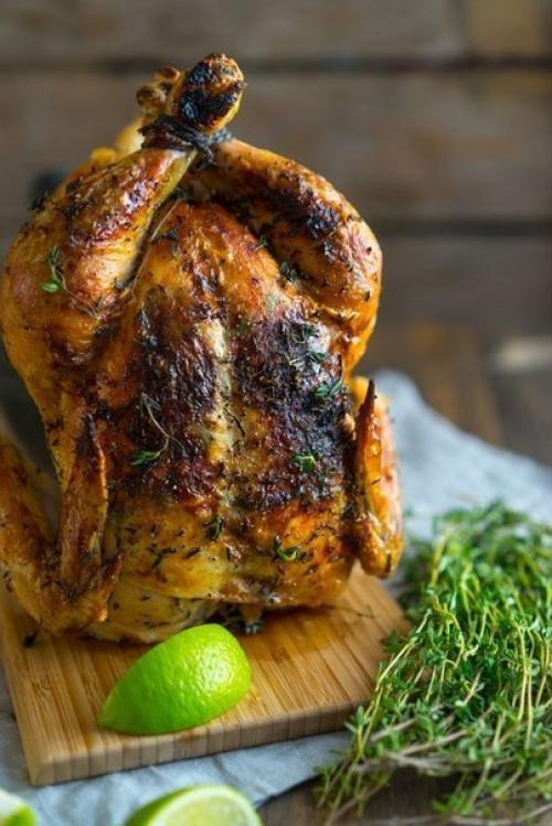 Запечённая курочка к новогоднему столу. 04