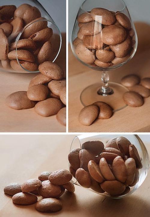 Шоколадные мини - меренги.