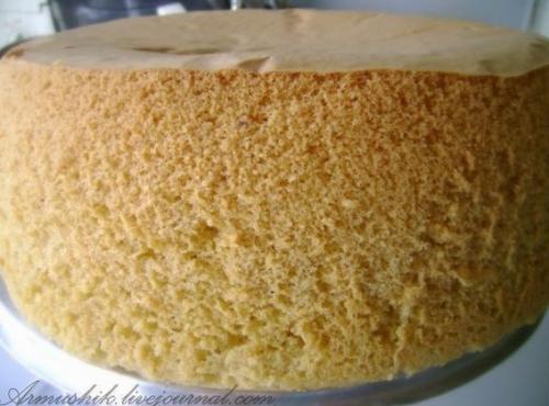 Высокий, нежный бисквит для торта (без духовки). 06 Высокий, нежный бисквит для торта (без духовки). 06