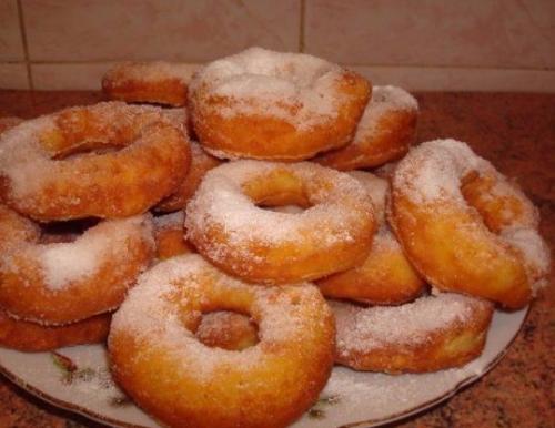 Вкусный пончики.  Ингредиенты: