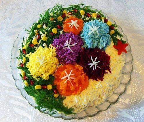8 рецептов красивых салатов к новому году 2018. 04