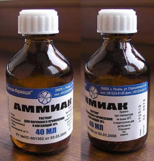 Нашатырный спирт дома и на даче.