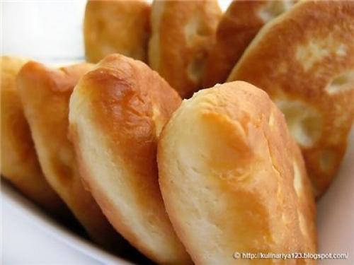 Жареные дрожжевые пирожки с картошкой. 08