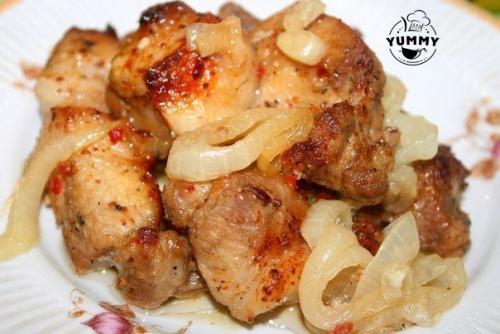 Шашлык в духовке на Луковой Подушке?