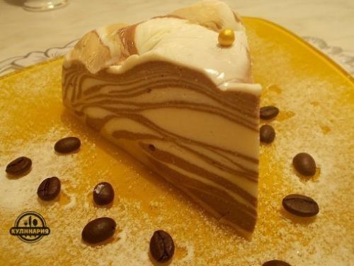 Десерт творожный Мраморный.