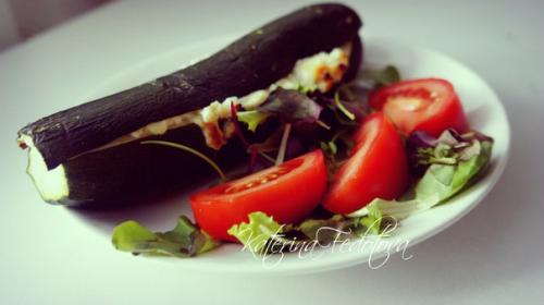 Цукини, фаршированные творогом.