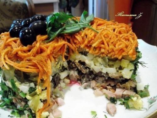 10 салатов с грибами! 08