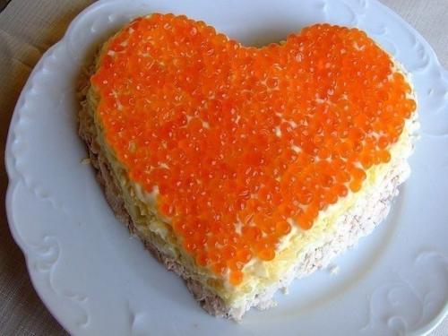 Салат Сердце Ангела.