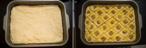 Медовая пахлава.   С богатой ореховой начинкой, сладкая, с медовым ароматом и, самое главное, очень мягкая внутри! 06