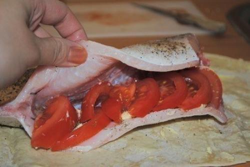 Рыба, запеченная в лаваше. 03