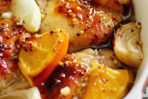 Новогодняя курочка с апельсинами. 04 Новогодняя курочка с апельсинами. 04