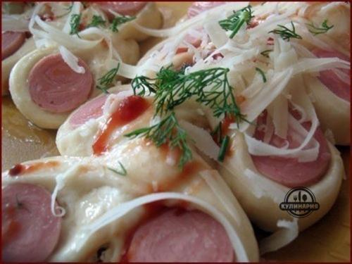 Булочки Гусенички.  Ингредиенты: 07