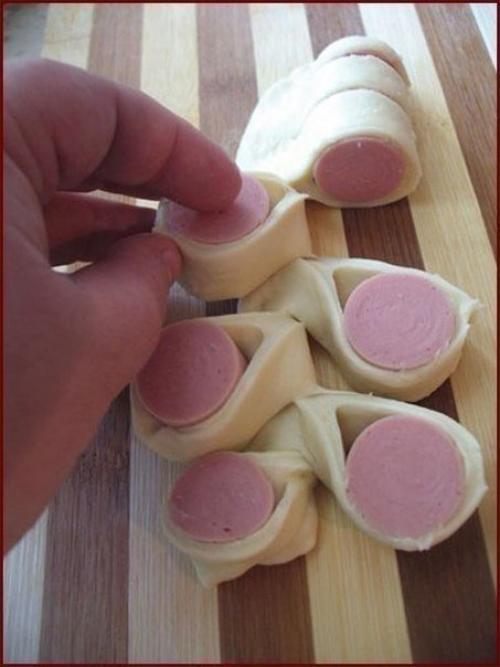 Булочки Гусенички.  Ингредиенты: 05