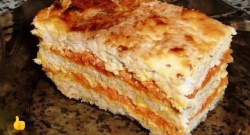 Низкокалорийная запеканка из овощей и курицы.