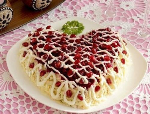 Салат признание.  Ингредиенты.