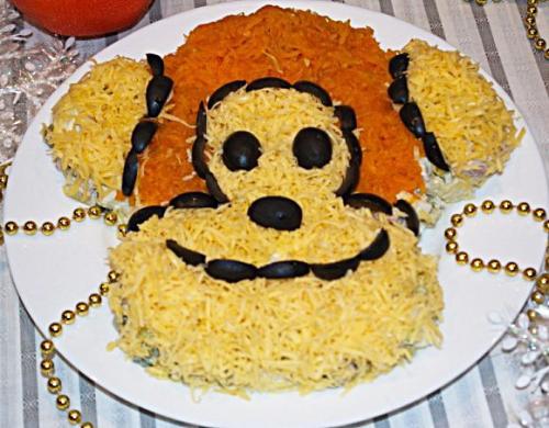 Новогодний салат Обезьянка с Морковью? Новогодний салат Обезьянка с Морковью?