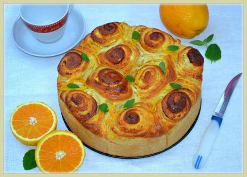 Творожно - апельсиновые улитки к завтраку?