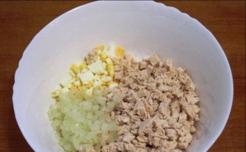 Новогодний салат Обезьянка. 04