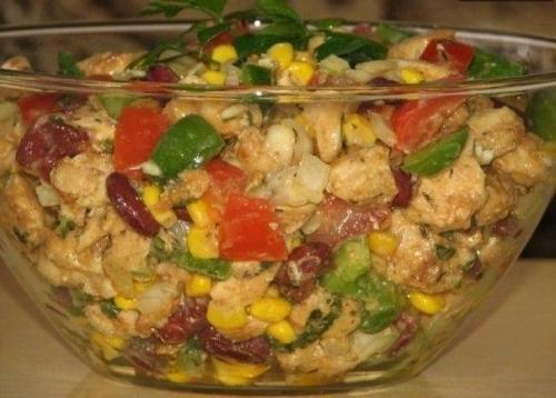 Салат без майонеза.