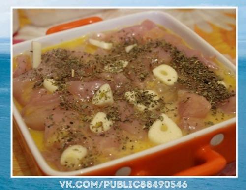 Любимый рецептик.  Диетическая запеканка с курицей и тыквой. 04