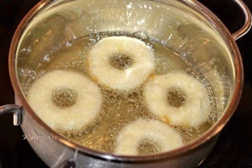 Творожные пончики.  Ингредиенты: 04