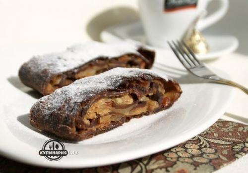 Шоколадный штрудель.  Продукты: 08