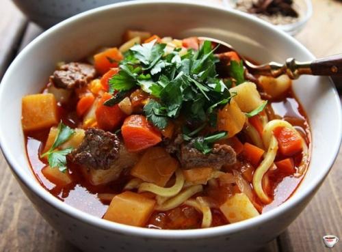 Вкуснейший лагман. Ингредиенты:
