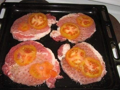 Мясо по-купечески с грибами. 02