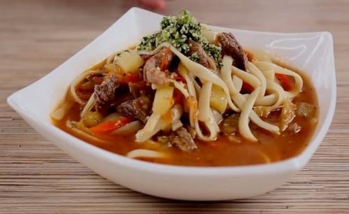 Вкуснейший лагман. Ингредиенты: 03