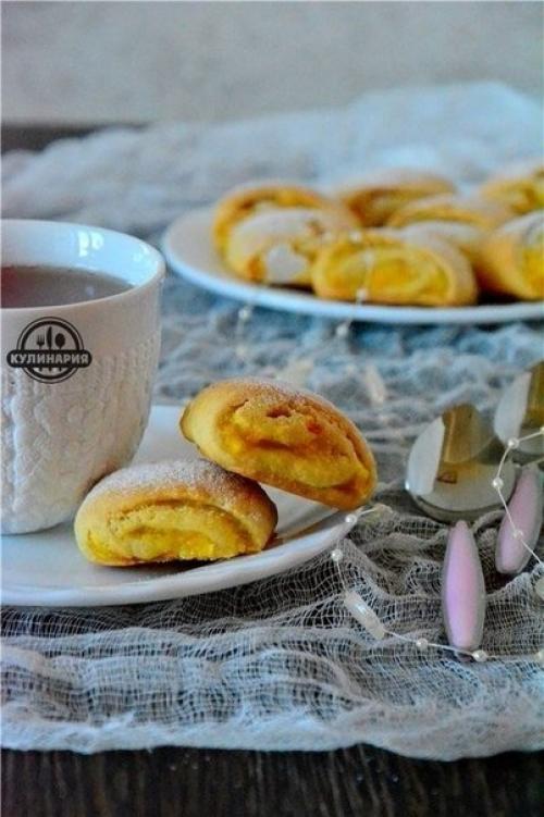 Печенье с апельсиновой начинкой.