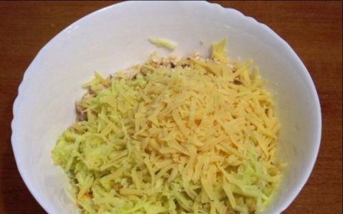 Новогодний салат Обезьянка. 06