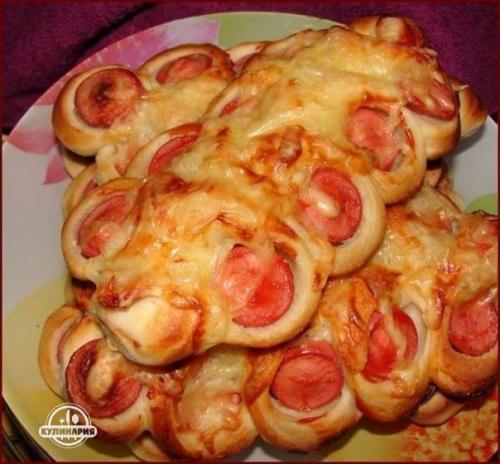 Булочки Гусенички.  Ингредиенты: