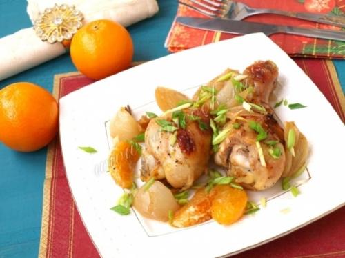 Новогодняя курочка с апельсинами. 03 Новогодняя курочка с апельсинами. 03