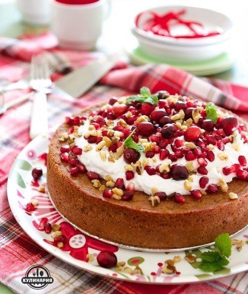 Яблочный торт с кокосовым кремом.