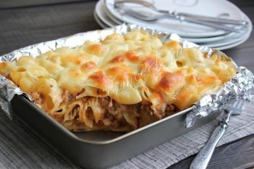 Лазанья из макарон. 08