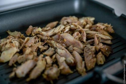 Домашняя шаурма.  Приготовление: 04