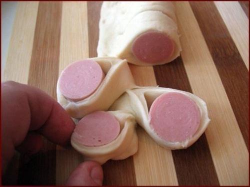 Булочки Гусенички.  Ингредиенты: 04