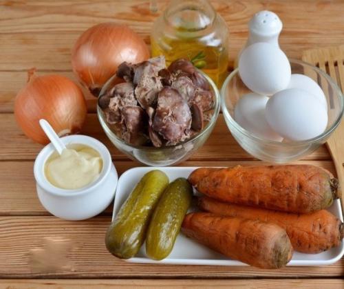 Слоёный салатик Печёнкин. 01