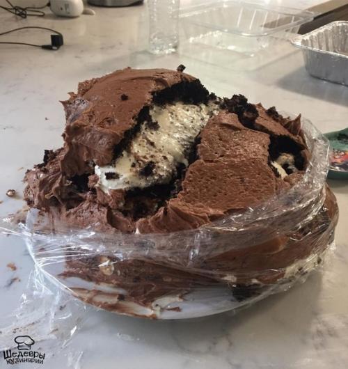 Мой кулинарный талант трещину дал.