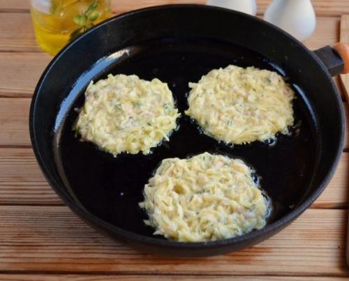 Драники с секретом ( с ветчиной и сыром. 02