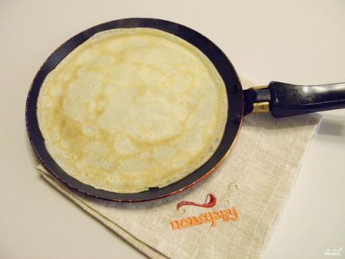 Вкусные тонкие блинчики. 06