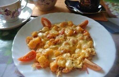 Яичница по-французски.  Вы удивитесь насколько это вкусно!