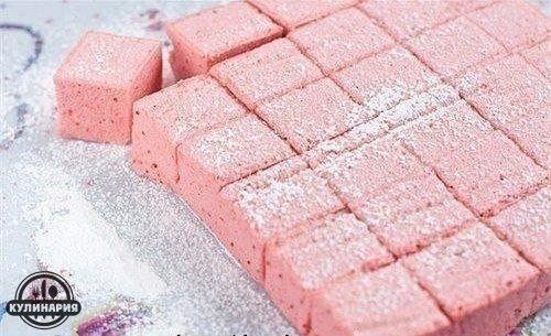 Клубничный рахат-лукум.  Ингредиенты: 03