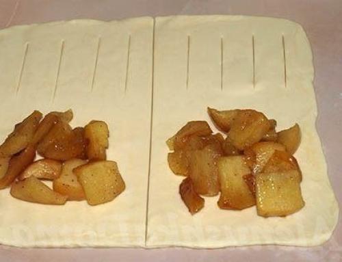 Быстрые слоечки с яблоками. 01