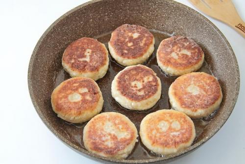 Сырники с яблоками. 04