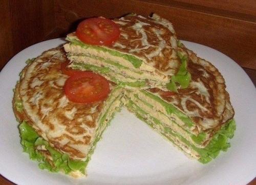 Топ - 8 вкуснейших закусочных блинных тортиков? 05