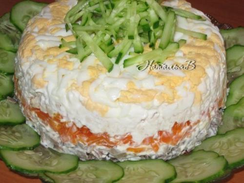 Салат Печёнкин - очень нежный, необыкновенный вкус.